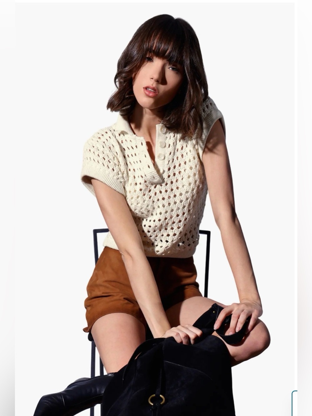 Laura Open Stitch Cotton Polo
Sweater
Walter Baker